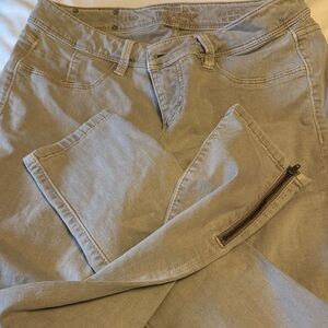 Buckle Black skinny gray sz 29 zipper ankle